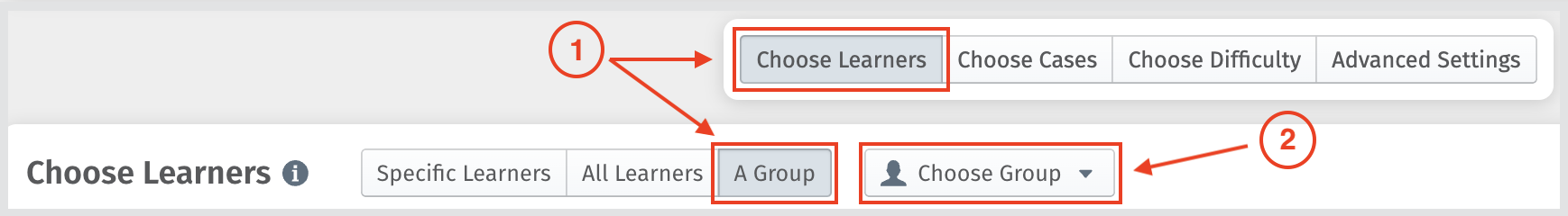 Assigning cases to a group